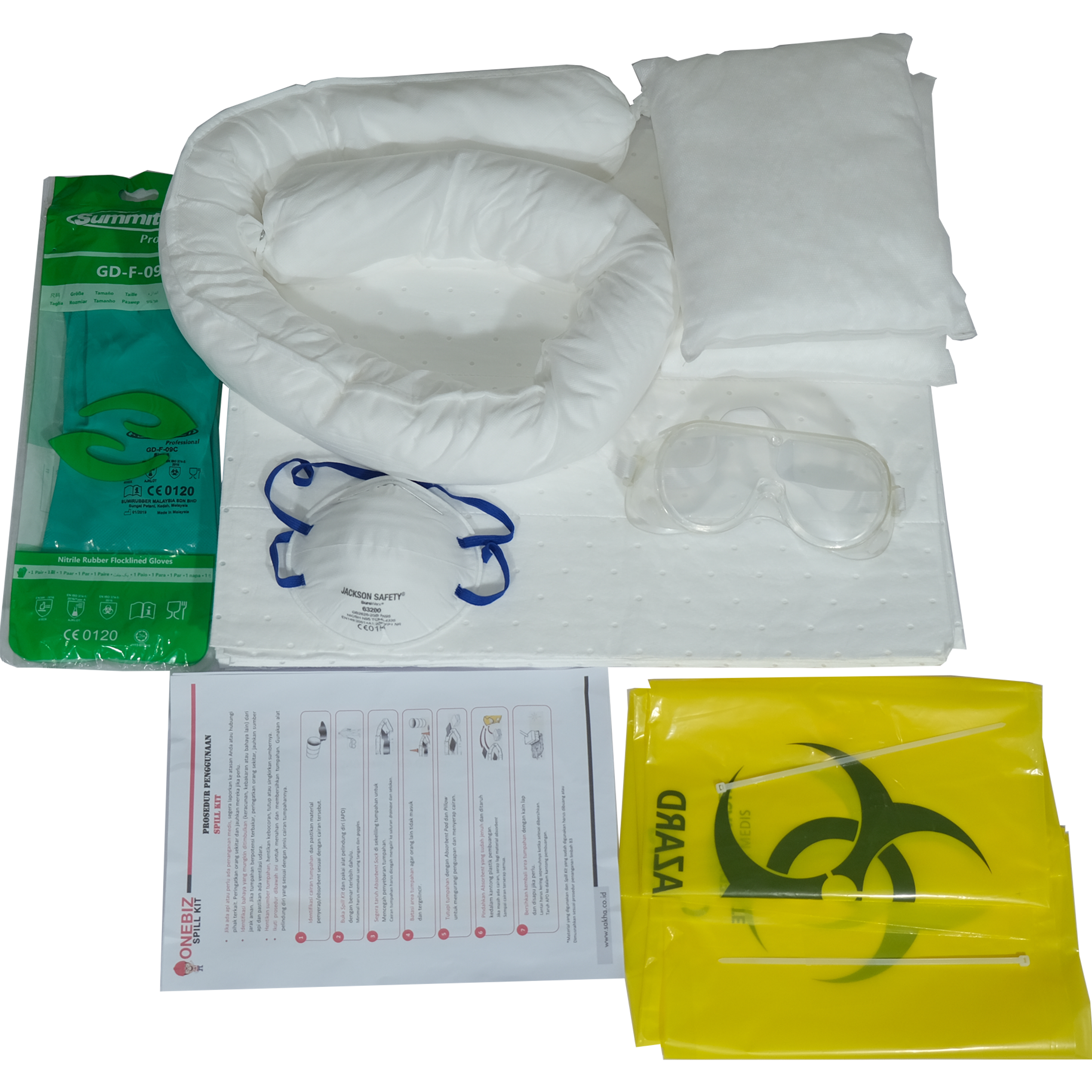 ONEBIZ OIL SPILL KIT 30 Liter SPILL KIT OB 14-OSK30L-R / 8 Gallon Refill ONEBIZ OIL SPILL KIT 30 Liter SPILL KIT OB 14-OSK30L-R / 8 Gallon Refill