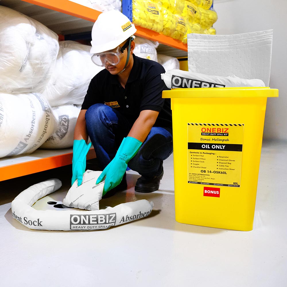 ONEBIZ OIL SPILL KIT 60 Liter SPILL KIT OB 14-OSK60L / 16 Gallon ONEBIZ OIL SPILL KIT 60 Liter SPILL KIT OB 14-OSK60L / 16 Gallon