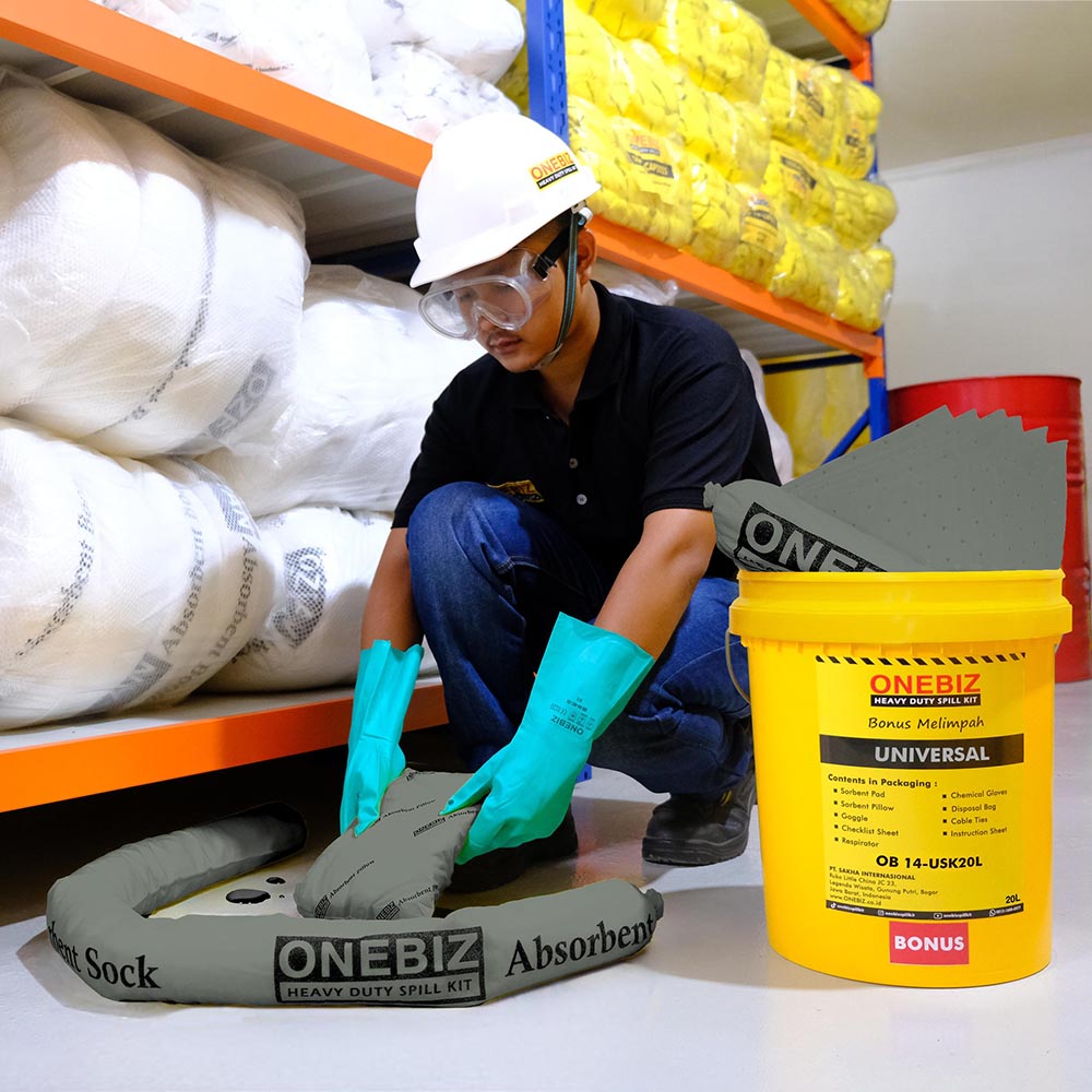 ONEBIZ UNIVERSAL SPILL KIT 20 Liter SPILL KIT OB 14-USK20L / 5 Gallon ONEBIZ UNIVERSAL SPILL KIT 20 Liter SPILL KIT OB 14-USK20L / 5 Gallon