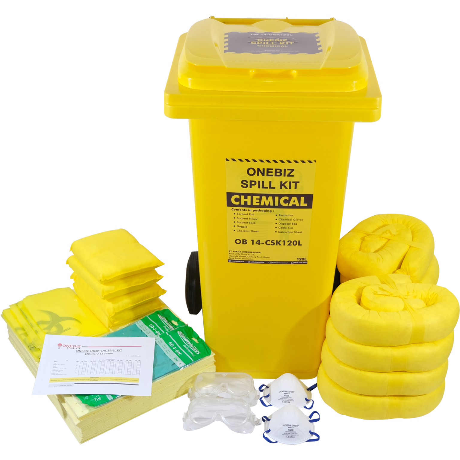 Jual ONEBIZ CHEMICAL SPILL KIT 120 Liter