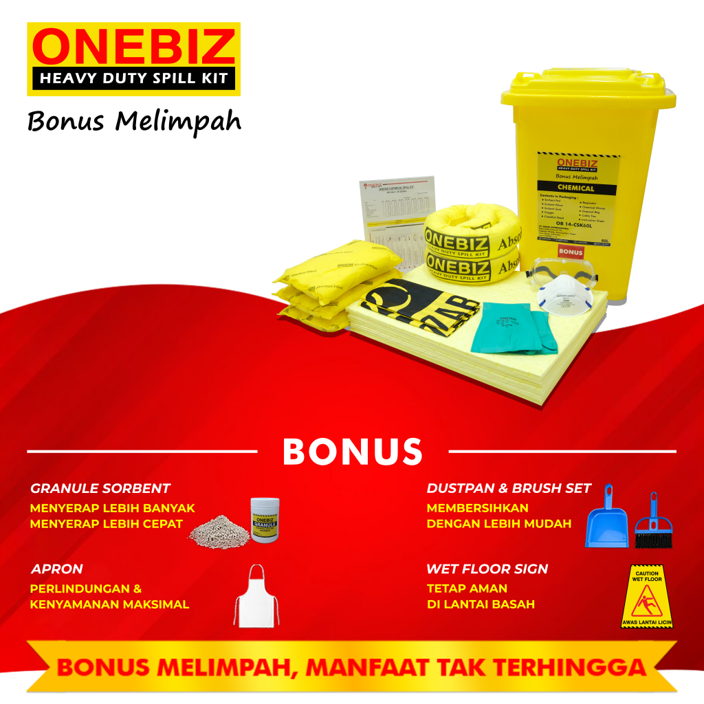 Jual ONEBIZ CHEMICAL SPILL KIT 60 Liter SPILL KIT