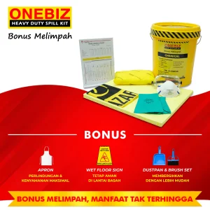 ONEBIZ CHEMICAL SPILL KIT 10 Liter SPILL KIT OB 14-CSK10L / 3 Gallon