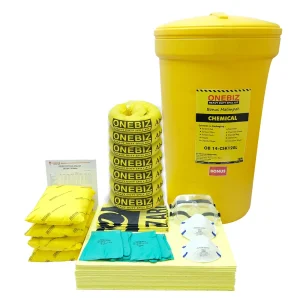 ONEBIZ CHEMICAL SPILL KIT 120 Liter SPILL KIT OB 14-CSK120L / 32 Gallon