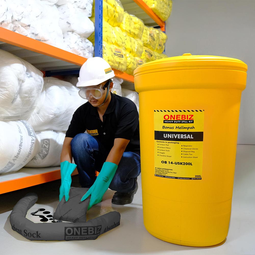 ONEBIZ UNIVERSAL SPILL KIT 200 Liter SPILL KIT OB 14-USK200L / 53 Gallon ONEBIZ UNIVERSAL SPILL KIT 200 Liter SPILL KIT OB 14-USK200L / 53 Gallon