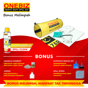 ONEBIZ Heavy Duty Spill Kit OB 14-POSK10L Portable Oil Spill Kit 10 Liter / 3 Gallon