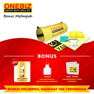 ONEBIZ Heavy Duty Spill Kit OB 14-PCSK10L Portable Chemical Spill Kit 10 Liter / 3 Gallon