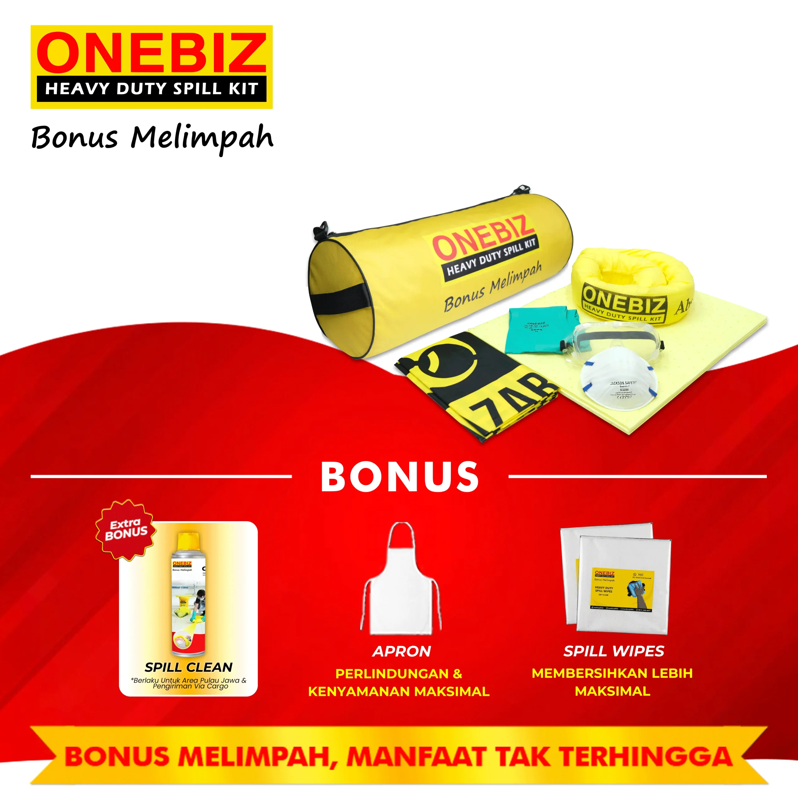 ONEBIZ Heavy Duty Spill Kit OB 14-PCSK15L Portable Chemical Spill Kit 15 Liter / 4 Gallon ONEBIZ Heavy Duty Spill Kit OB 14-PCSK15L Portable Chemical Spill Kit 15 Liter / 4 Gallon
